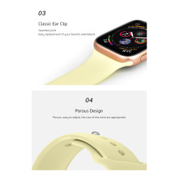 Силиконова каишка за смарт часовник Apple iWatch Series 8 45мм - Silicon Simple Strap W3 Силиконова каишка за смарт часовник Apple iWatch Series 8 45мм - Silicon Simple Strap W3