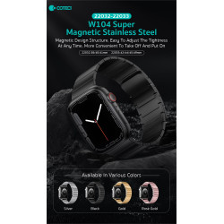 Метална магнитна каишка за смарт часовник Apple iWatch Ultra 1 49мм - Super Magnetic Metal Strap W104 Метална магнитна каишка за смарт часовник Apple iWatch Ultra 1 49мм - Super Magnetic Metal Strap W104