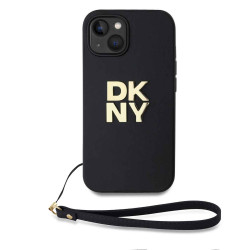 Калъф DKNY PU Leather Stack Logo Wrist Strap Beige за Apple iPhone 14 - DKHCP14SPBSWSK  Калъф DKNY PU Leather Stack Logo Wrist Strap Beige за Apple iPhone 14 - DKHCP14SPBSWSK