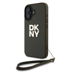 Калъф DKNY PU Leather Stack Logo Wrist Strap Green за Apple iPhone 16 - DKHCP16SPBSWSA  Калъф DKNY PU Leather Stack Logo Wrist Strap Green за Apple iPhone 16 - DKHCP16SPBSWSA