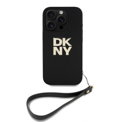 Калъф DKNY PU Leather Stack Logo Wrist Strap Black за Apple iPhone 16 Pro Max - DKHCP16XPBSWSK  Калъф DKNY PU Leather Stack Logo Wrist Strap Black за Apple iPhone 16 Pro Max - DKHCP16XPBSWSK