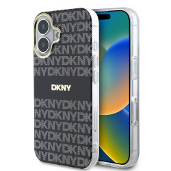 Калъф DKNY PC/TPU Repeat Pattern Tonal Stripe Magsafe Black DKHMP16SHRHSEK за Apple iPhone 16 Калъф DKNY PC/TPU Repeat Pattern Tonal Stripe Magsafe Black DKHMP16SHRHSEK за Apple iPhone 16