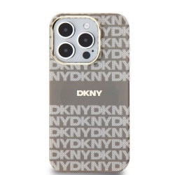 Калъф DKNY PC/TPU Repeat Pattern Tonal Stripe Magsafe Beige DKHMP13LHRHSEE за Apple iPhone 13 Pro  Калъф DKNY PC/TPU Repeat Pattern Tonal Stripe Magsafe Beige DKHMP13LHRHSEE за Apple iPhone 13 Pro