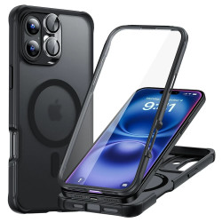 Калъф ESR Armor Tough със стойка 360° за Apple iPhone 16, MagSafe, черен мат Калъф ESR Armor Tough със стойка 360° за Apple iPhone 16, MagSafe, черен мат