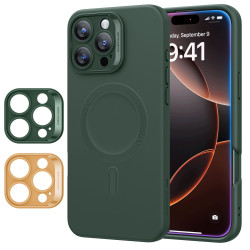 Калъф ESR Camera grids SET Cloud Soft за Apple iPhone 16 Pro Max, MagSafe, зелен Калъф ESR Camera grids SET Cloud Soft за Apple iPhone 16 Pro Max, MagSafe, зелен