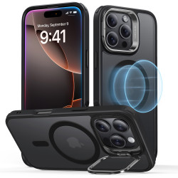 Калъф ESR Classic Hybrid със стойка за Apple iPhone 16 Pro Max, MagSafe, черен мат Калъф ESR Classic Hybrid със стойка за Apple iPhone 16 Pro Max, MagSafe, черен мат