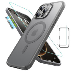 Калъф ESR + стъкло SET Classic Pro за Apple iPhone 16 Pro Max, MagSafe, сив мат Калъф ESR + стъкло SET Classic Pro за Apple iPhone 16 Pro Max, MagSafe, сив мат