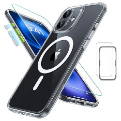 Калъф ESR + стъкло SET Classic Pro за Apple iPhone 16, MagSafe, прозрачен Калъф ESR + стъкло SET Classic Pro за Apple iPhone 16, MagSafe, прозрачен