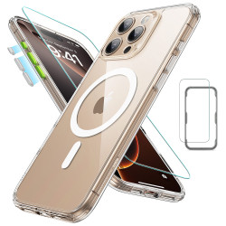 Калъф ESR + стъкло SET Classic Pro за Apple iPhone 16 Pro, MagSafe, прозрачен Калъф ESR + стъкло SET Classic Pro за Apple iPhone 16 Pro, MagSafe, прозрачен