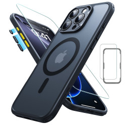 Калъф ESR + стъкло SET Classic Pro за Apple iPhone 16 Pro Max, MagSafe, черен мат Калъф ESR + стъкло SET Classic Pro за Apple iPhone 16 Pro Max, MagSafe, черен мат