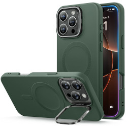Калъф ESR Cloud Soft за Apple iPhone 16 Pro Max със стойка, MagSafe, зелен Калъф ESR Cloud Soft за Apple iPhone 16 Pro Max със стойка, MagSafe, зелен