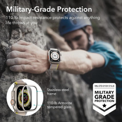 Стъклен протектор ESR Armorite за смарт часовник Apple iWatch Ultra 1 49мм - Titanium - СЕТ 2 броя Стъклен протектор ESR Armorite за смарт часовник Apple iWatch Ultra 1 49мм - Titanium - СЕТ 2 броя