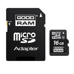 Карта памет GOODRAM - class 10 + адаптер, 16GB Карта памет GOODRAM - class 10 + адаптер, 16GB