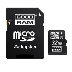 Карта памет GOODRAM - class 10 + адаптер, 32GB Карта памет GOODRAM - class 10 + адаптер, 32GB