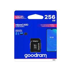 Карта памет GOODRAM - class 10 + адаптер, 256GB Карта памет GOODRAM - class 10 + адаптер, 256GB