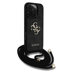 Калъф Guess GUHCP16LP4GMGCRK PU 4G Metal Logo Crossbody Strap за Apple iPhone 16 Pro Калъф Guess GUHCP16LP4GMGCRK PU 4G Metal Logo Crossbody Strap за Apple iPhone 16 Pro