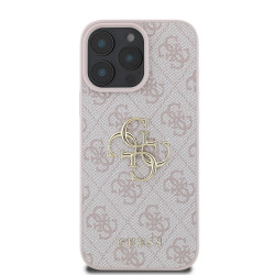 Калъф Guess GUHCP16L4GMGPI PU 4G Metal Logo Pink за Apple iPhone 16 Pro Калъф Guess GUHCP16L4GMGPI PU 4G Metal Logo Pink за Apple iPhone 16 Pro