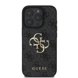 Калъф Guess GUHCP16S4GMGGR PU 4G Metal Logo Grey за Apple iPhone 16 Калъф Guess GUHCP16S4GMGGR PU 4G Metal Logo Grey за Apple iPhone 16