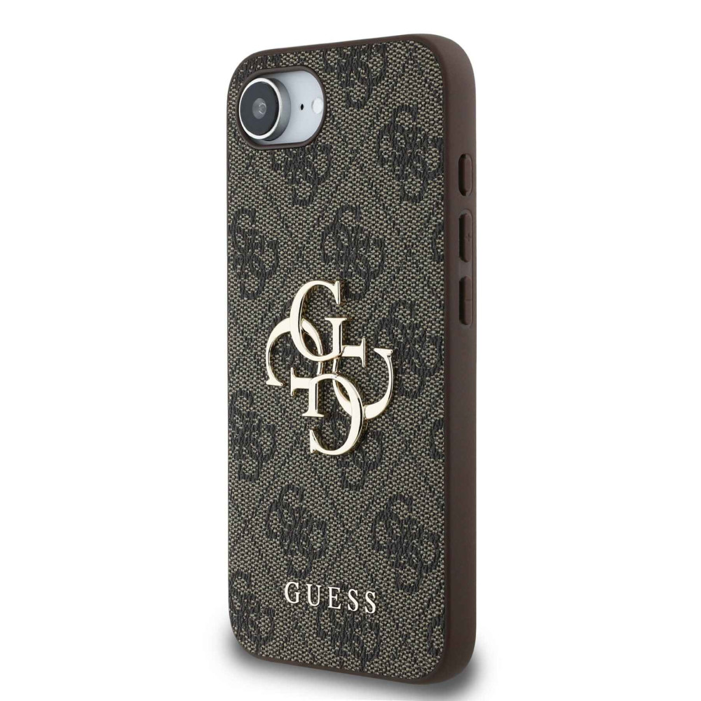 Калъф Guess GUHCPSE44GMGBR PU 4G Metal Logo Pink за Apple iPhone 16e Калъф Guess GUHCPSE44GMGBR PU 4G Metal Logo Pink за Apple iPhone 16e
