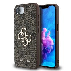 Калъф Guess GUHCPSE44GMGBR PU 4G Metal Logo Pink за Apple iPhone 16e Калъф Guess GUHCPSE44GMGBR PU 4G Metal Logo Pink за Apple iPhone 16e