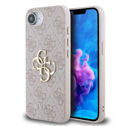 Калъф Guess GUHCPSE44GMGPI PU 4G Metal Logo Pink за Apple iPhone 16e Калъф Guess GUHCPSE44GMGPI PU 4G Metal Logo Pink за Apple iPhone 16e