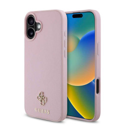 Калъф Guess PU 4G Small Metal Logo MagSafe GUHMP16MPGCSM4MP за Apple iPhone 16 Plus Калъф Guess PU 4G Small Metal Logo MagSafe GUHMP16MPGCSM4MP за Apple iPhone 16 Plus