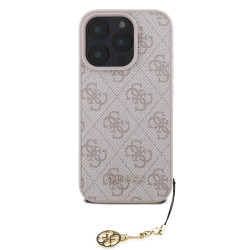 Калъф Guess GUHCP16LF4GCP Charm Tone on Tone Pink за Apple iPhone 16 Pro Калъф Guess GUHCP16LF4GCP Charm Tone on Tone Pink за Apple iPhone 16 Pro