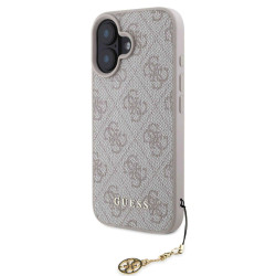 Калъф Guess GUHCP16SF4GCP Charm Tone on Tone Pink за Apple iPhone 16 Калъф Guess GUHCP16SF4GCP Charm Tone on Tone Pink за Apple iPhone 16