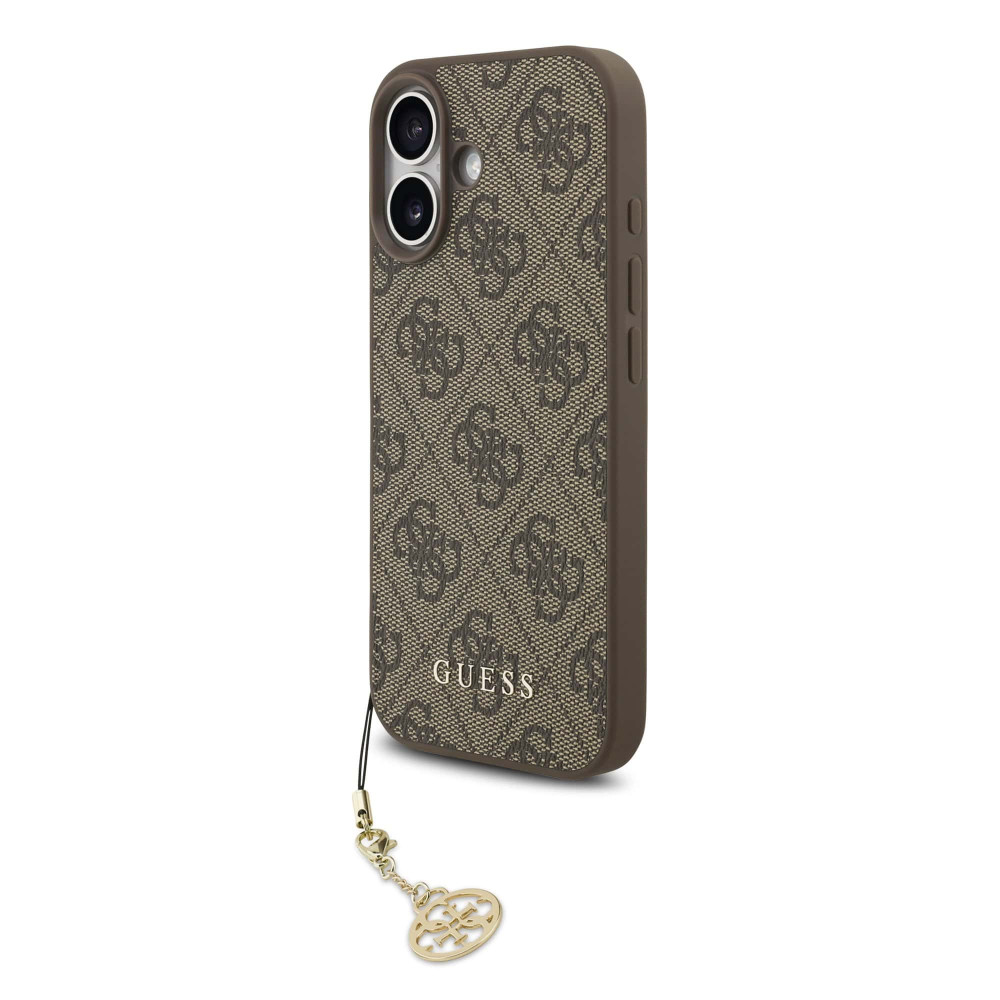 Калъф Guess GUHMP17SGF4GCW Charm Tone on Tone Brown за Apple iPhone 17 Калъф Guess GUHMP17SGF4GCW Charm Tone on Tone Brown за Apple iPhone 17