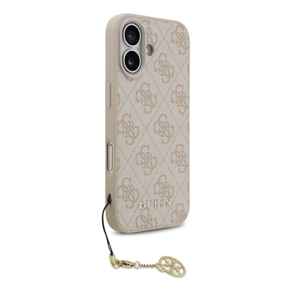 Калъф Guess GUHMP17SGF4GCP Charm Tone on Tone Pink за Apple iPhone 17 Калъф Guess GUHMP17SGF4GCP Charm Tone on Tone Pink за Apple iPhone 17