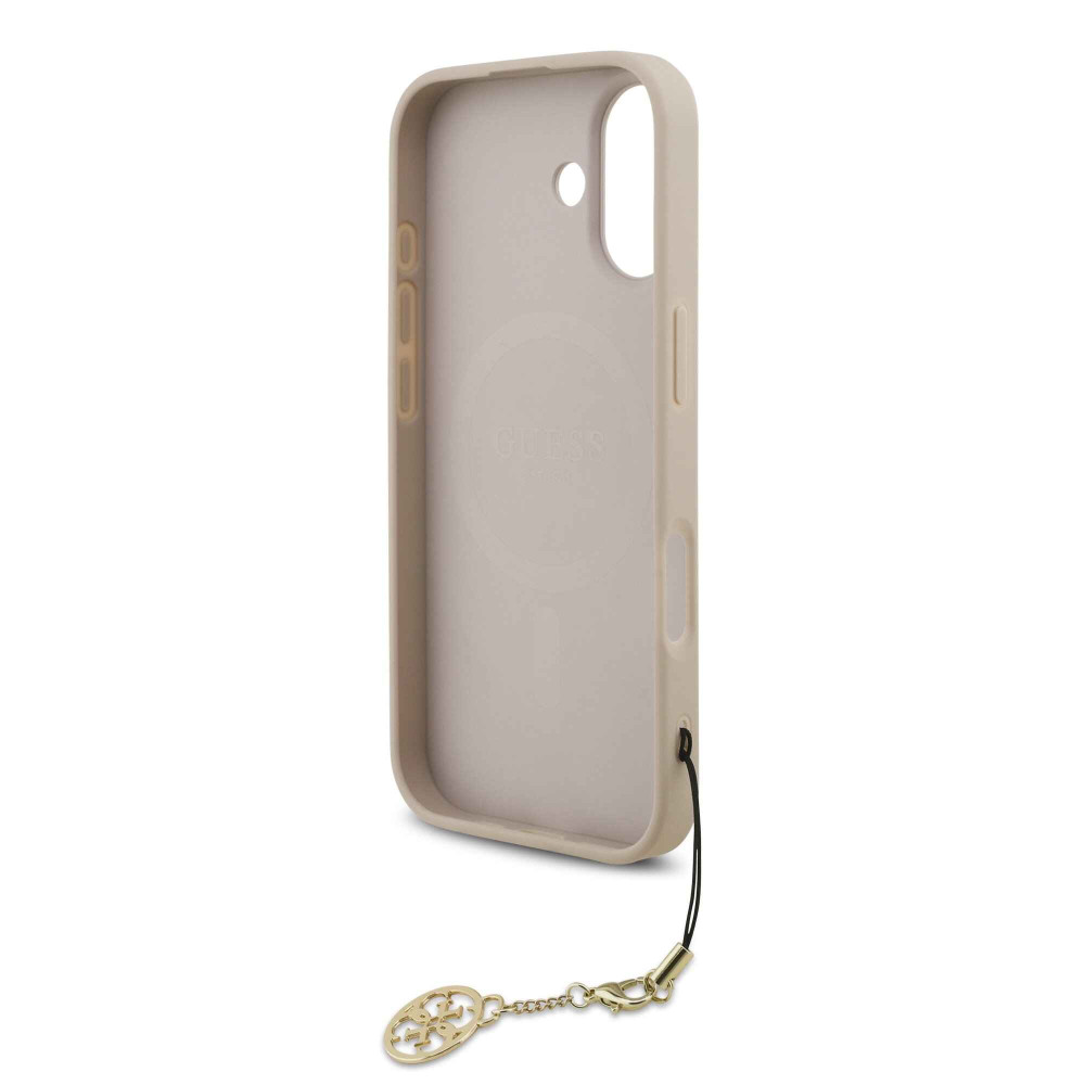 Калъф Guess GUHMP17SGF4GCP Charm Tone on Tone Pink за Apple iPhone 17 Калъф Guess GUHMP17SGF4GCP Charm Tone on Tone Pink за Apple iPhone 17