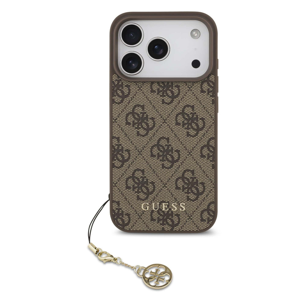Калъф Guess GUHMP17LGF4GCW Charm Tone on Tone Brown за Apple iPhone 17 Pro Калъф Guess GUHMP17LGF4GCW Charm Tone on Tone Brown за Apple iPhone 17 Pro