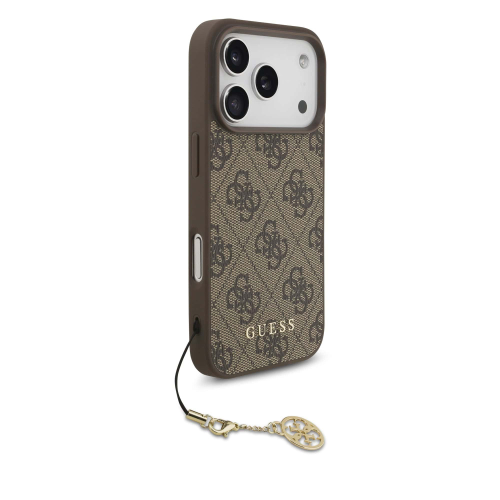 Калъф Guess GUHMP17LGF4GCW Charm Tone on Tone Brown за Apple iPhone 17 Pro Калъф Guess GUHMP17LGF4GCW Charm Tone on Tone Brown за Apple iPhone 17 Pro