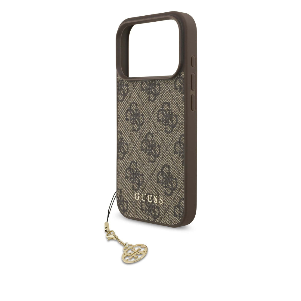 Калъф Guess GUHMP17LGF4GCW Charm Tone on Tone Brown за Apple iPhone 17 Pro Калъф Guess GUHMP17LGF4GCW Charm Tone on Tone Brown за Apple iPhone 17 Pro