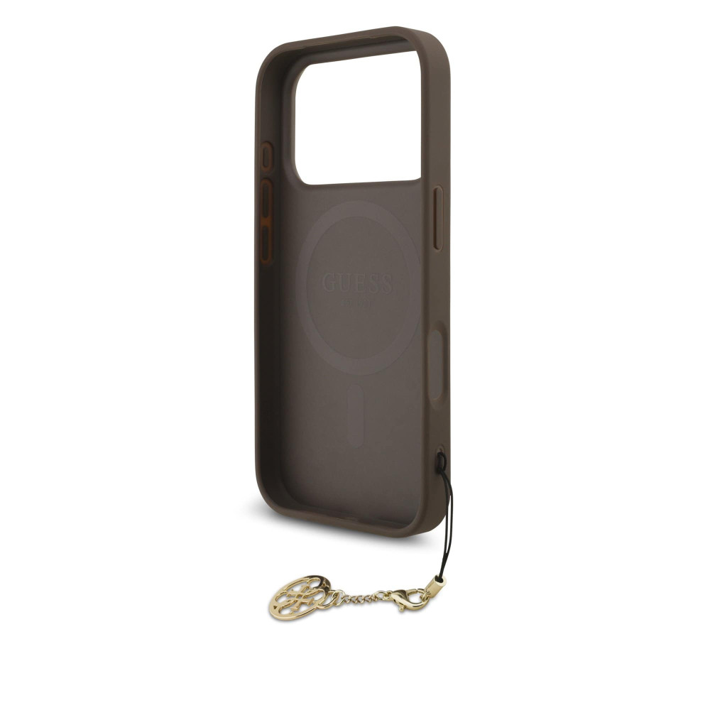 Калъф Guess GUHMP17LGF4GCW Charm Tone on Tone Brown за Apple iPhone 17 Pro Калъф Guess GUHMP17LGF4GCW Charm Tone on Tone Brown за Apple iPhone 17 Pro