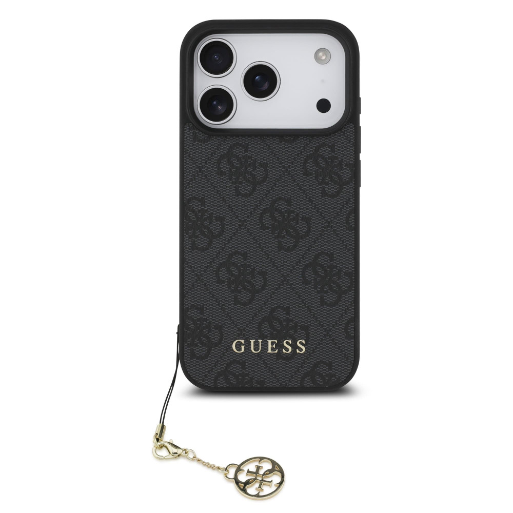 Калъф Guess GUHMP17LGF4GCK Charm Tone on Tone Grey за Apple iPhone 17 Pro Калъф Guess GUHMP17LGF4GCK Charm Tone on Tone Grey за Apple iPhone 17 Pro