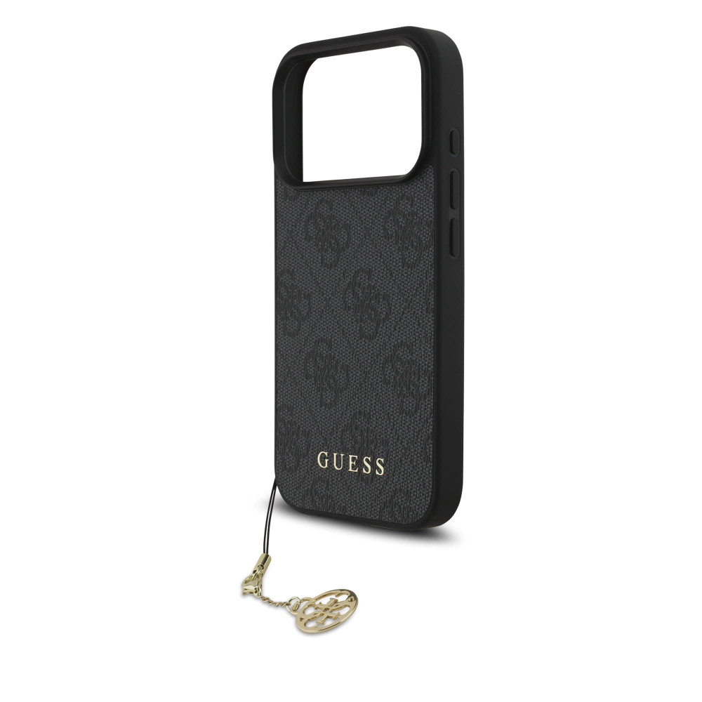 Калъф Guess GUHMP17LGF4GCK Charm Tone on Tone Grey за Apple iPhone 17 Pro Калъф Guess GUHMP17LGF4GCK Charm Tone on Tone Grey за Apple iPhone 17 Pro