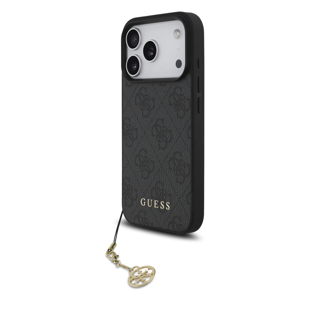 Калъф Guess GUHMP17LGF4GCK Charm Tone on Tone Grey за Apple iPhone 17 Pro Калъф Guess GUHMP17LGF4GCK Charm Tone on Tone Grey за Apple iPhone 17 Pro