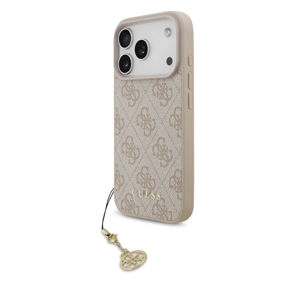 Калъф Guess GUHMP17LGF4GCP Charm Tone on Tone Pink за Apple iPhone 17 Pro Калъф Guess GUHMP17LGF4GCP Charm Tone on Tone Pink за Apple iPhone 17 Pro