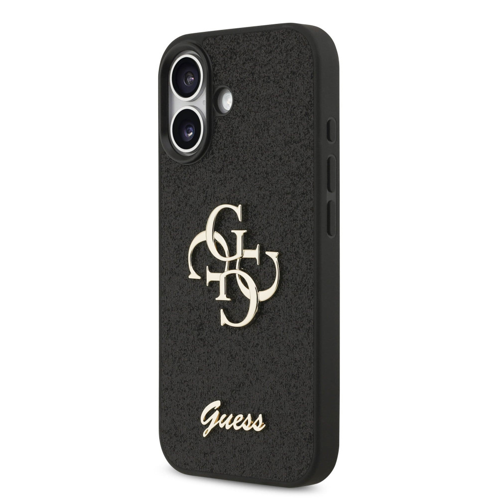 Калъф Guess PU Fixed Glitter 4G Metal Logo Black GUHCP17SHG4SGK за Apple iPhone 17 Калъф Guess PU Fixed Glitter 4G Metal Logo Black GUHCP17SHG4SGK за Apple iPhone 17