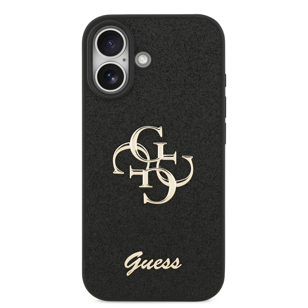 Калъф Guess PU Fixed Glitter 4G Metal Logo Black GUHCP17SHG4SGK за Apple iPhone 17 Калъф Guess PU Fixed Glitter 4G Metal Logo Black GUHCP17SHG4SGK за Apple iPhone 17