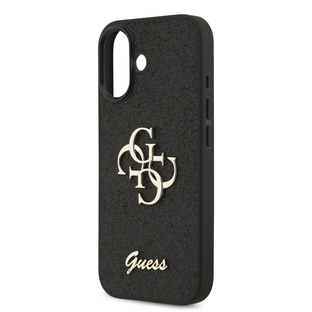 Калъф Guess PU Fixed Glitter 4G Metal Logo Black GUHCP17SHG4SGK за Apple iPhone 17 Калъф Guess PU Fixed Glitter 4G Metal Logo Black GUHCP17SHG4SGK за Apple iPhone 17