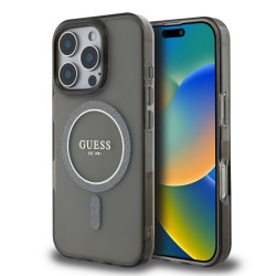 Калъф Guess IML Glitter Ring MagSafe Black GUHMP16LHFGEREK за Apple iPhone 16 Pro Калъф Guess IML Glitter Ring MagSafe Black GUHMP16LHFGEREK за Apple iPhone 16 Pro