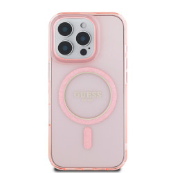 Калъф Guess IML Glitter Ring MagSafe Pink GUHMP16SLHFGEREP за Apple iPhone 16 Pro Калъф Guess IML Glitter Ring MagSafe Pink GUHMP16SLHFGEREP за Apple iPhone 16 Pro