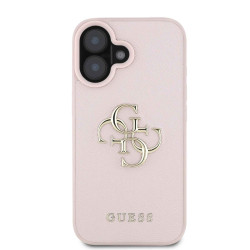 Калъф Guess PU Grained 4G Metal Logo GUHCP16SPGT4MBP за Apple iPhone 16 Калъф Guess PU Grained 4G Metal Logo GUHCP16SPGT4MBP за Apple iPhone 16