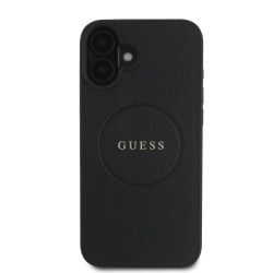 Калъф Guess PU Grained Classic Logo MagSafe Black GUHMP16MPGHSMMK за Apple iPhone 16 Plus Калъф Guess PU Grained Classic Logo MagSafe Black GUHMP16MPGHSMMK за Apple iPhone 16 Plus