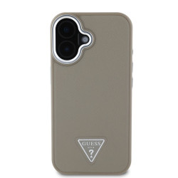 Калъф Guess PU Grained Triangle Logo GUHMP16SPGTSPSW за Apple iPhone 16  Калъф Guess PU Grained Triangle Logo GUHMP16SPGTSPSW за Apple iPhone 16