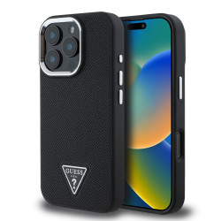 Калъф Guess PU Grained Triangle Logo GUHMP16XPGTSPSK за Apple iPhone 16 Pro Max Калъф Guess PU Grained Triangle Logo GUHMP16XPGTSPSK за Apple iPhone 16 Pro Max
