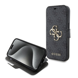 Калъф Guess PU Leather 4G Metal Logo Book GUBKP15X4GMGGR за Apple iPhone 15 Pro Max Калъф Guess PU Leather 4G Metal Logo Book GUBKP15X4GMGGR за Apple iPhone 15 Pro Max