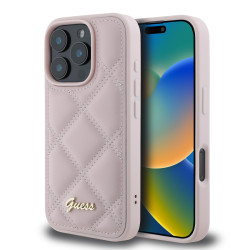 Калъф Guess GUHCP16XPSQSQSP PU Leather Quilted Black за Apple iPhone 16 Pro Max Калъф Guess GUHCP16XPSQSQSP PU Leather Quilted Black за Apple iPhone 16 Pro Max